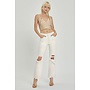 NOVA HIGH RISE STRAIGHT CROP JEANS  CREAM