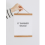 8" WOODEN MAGNETIC BANNER HOLDER *BANNER SOLD SEPARATELY
