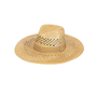 KISSA TAN WICKER SUN HAT