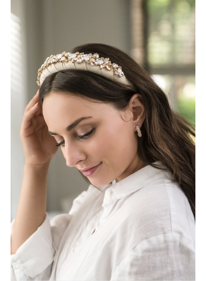 PHOEBE PUFFY CRYSTAL HEADBAND