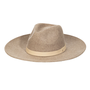 TAN FELT HAT W NUDE BAND