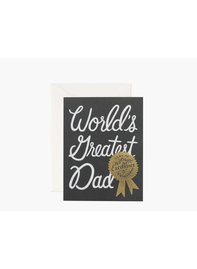 WORLDS GREATEST DAD CARD