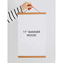 11" WOODEN MAGNETIC BANNER HOLDER *BANNER SOLD SEPARATELY