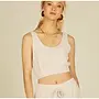KOKOMO SAND BASKET TEXTURED KNIT CROP TOP
