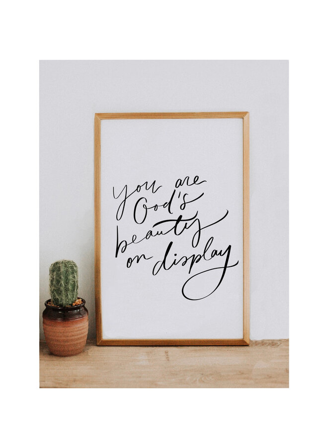11X17 YOU ARE GOD'S BEAUTY PRINT