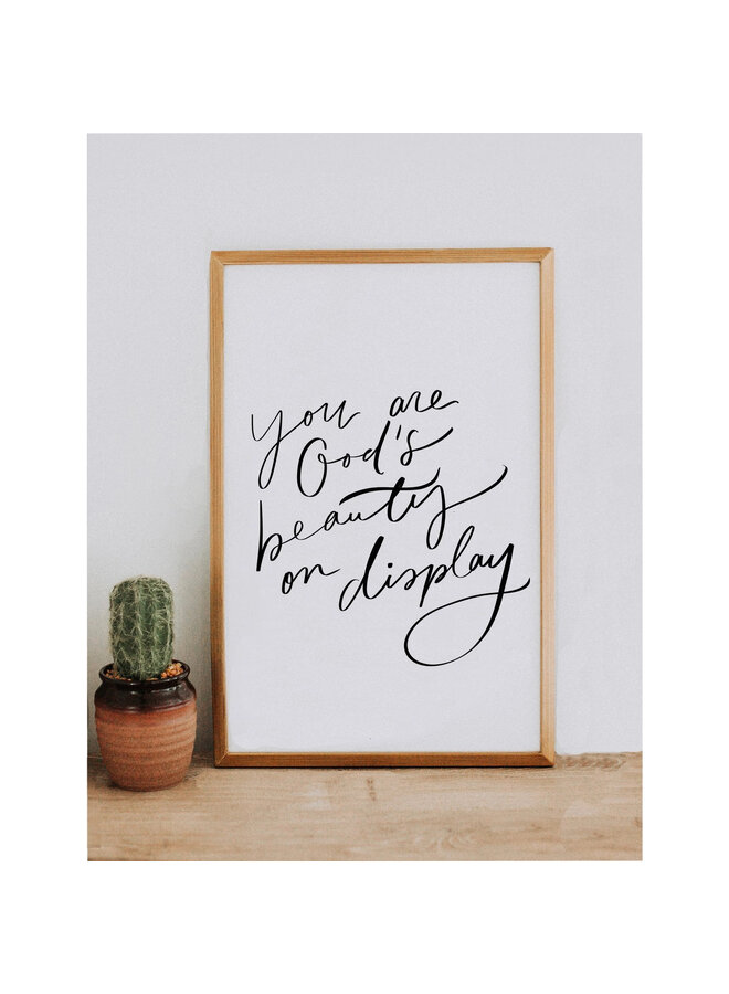 YOU ARE GOD'S BEAUTY MATTE PRINT 11X17
