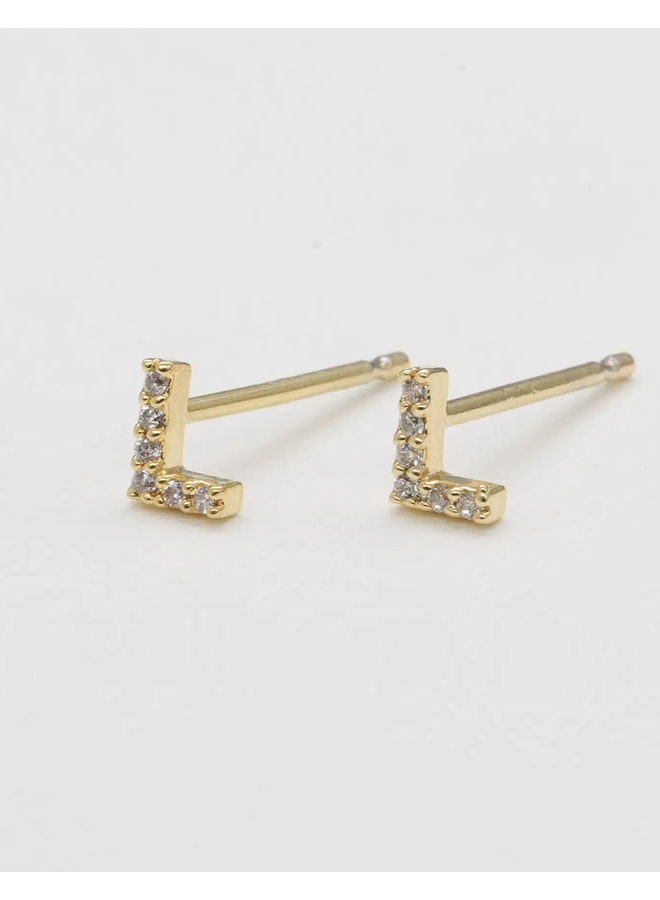 GF SHINY INITIAL STUDS