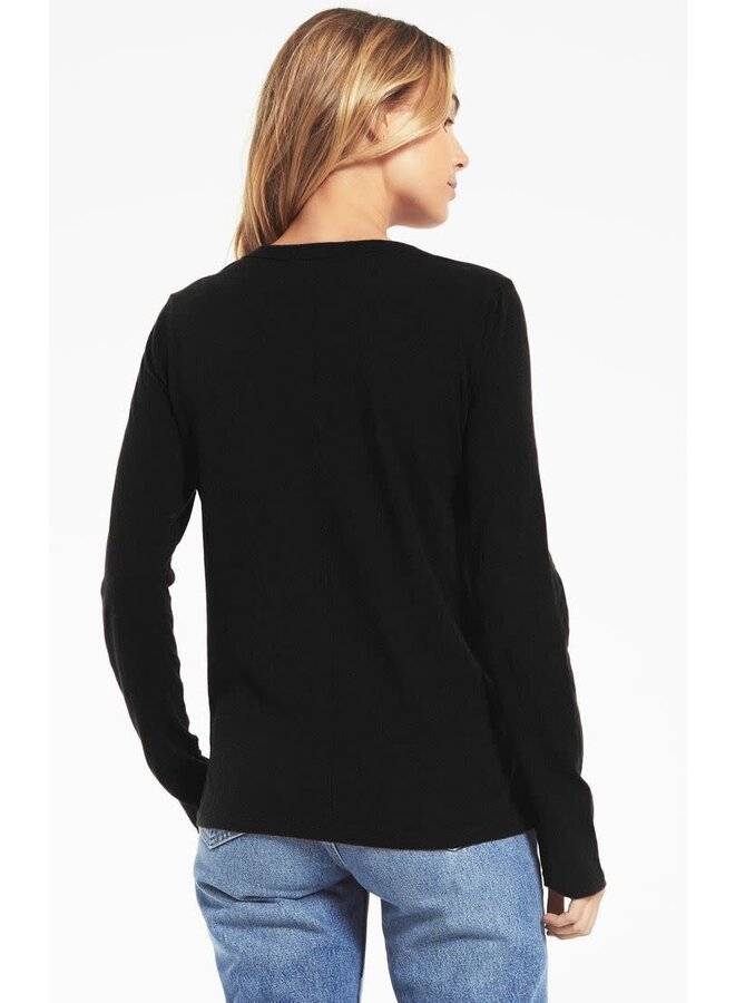 EVERYDAY BRUSHED LONG SLEEVE TOP