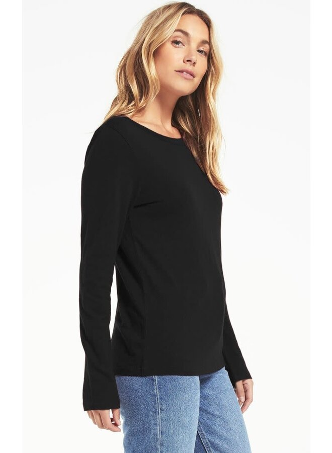 EVERYDAY BRUSHED LONG SLEEVE TOP