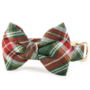 HOLLY JOLLY FLANNEL BOW TIE COLLAR