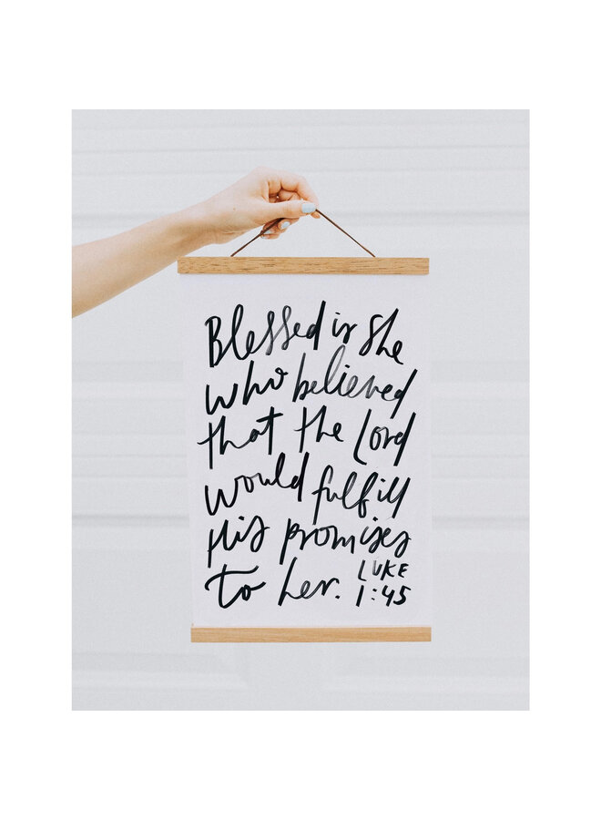 BLESSED IS SHE PRINT 11X17
