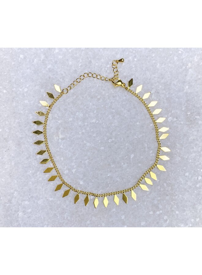 KRAVITZ ANKLET 16K GOLD PLATED