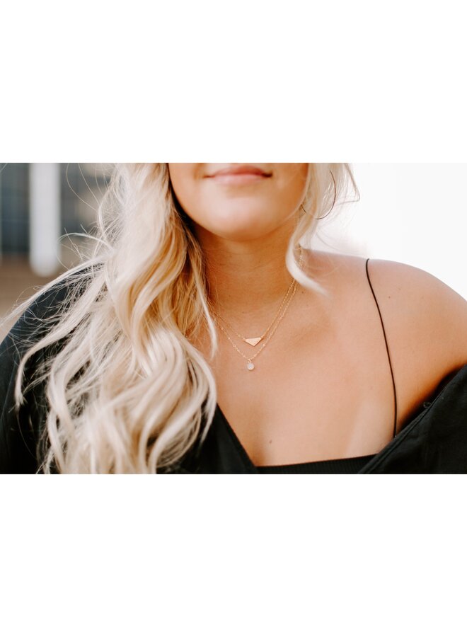 SALT + LIGHT DOUBLE CHAIN GOLD FILLED NECKLACE