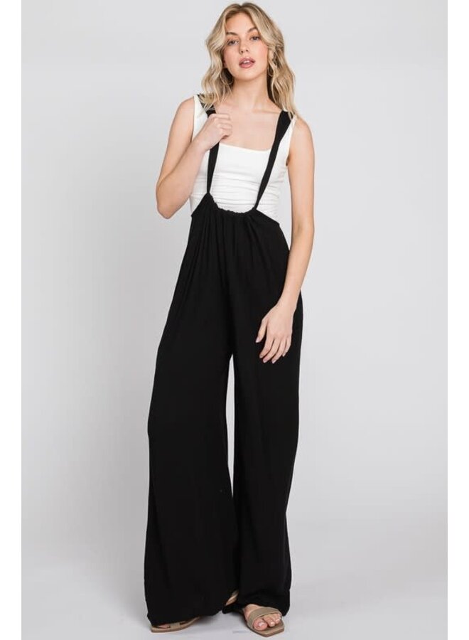 EASY GOING WOVEN ADJUSTABLE JUMPSUIT
