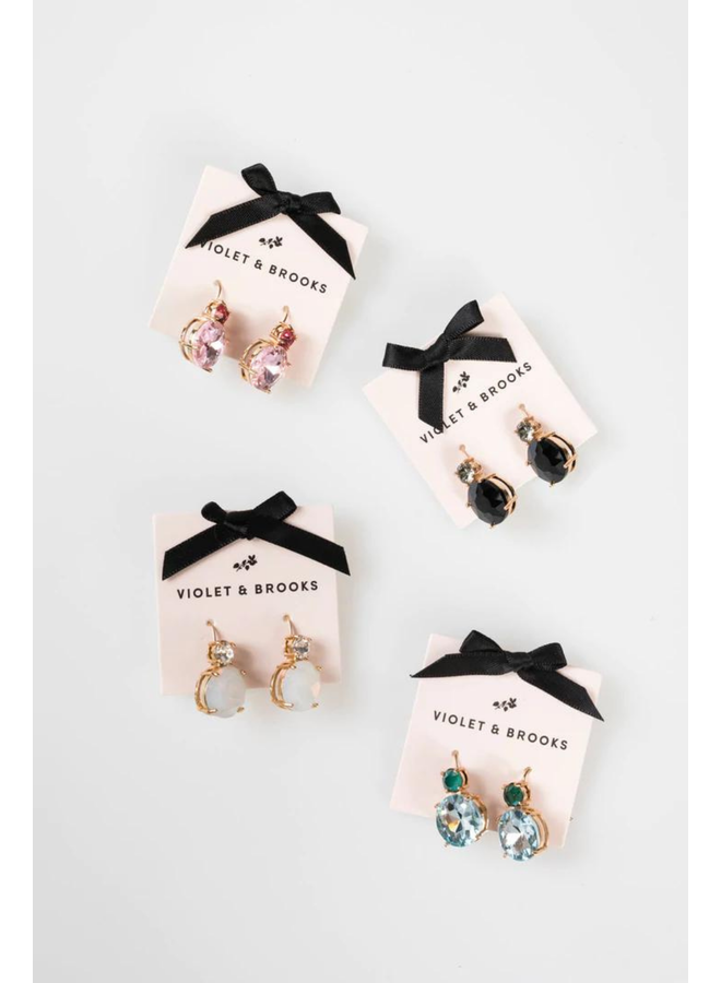 NWT Kate Ks Spade Pave Present Square Crystal with Bow drop Earrings  Mutilcolor | eBay