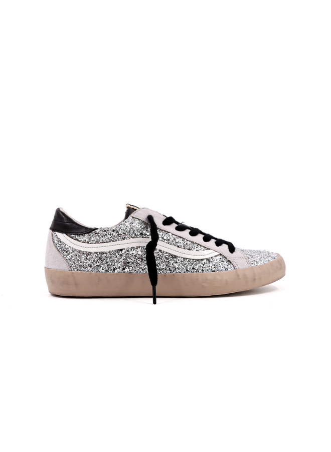 PRESTON SILVER LOW SPARKLE SNEAKER