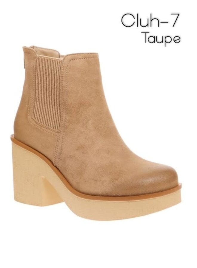 TINA CHUNKY BOOTIE TAUPE