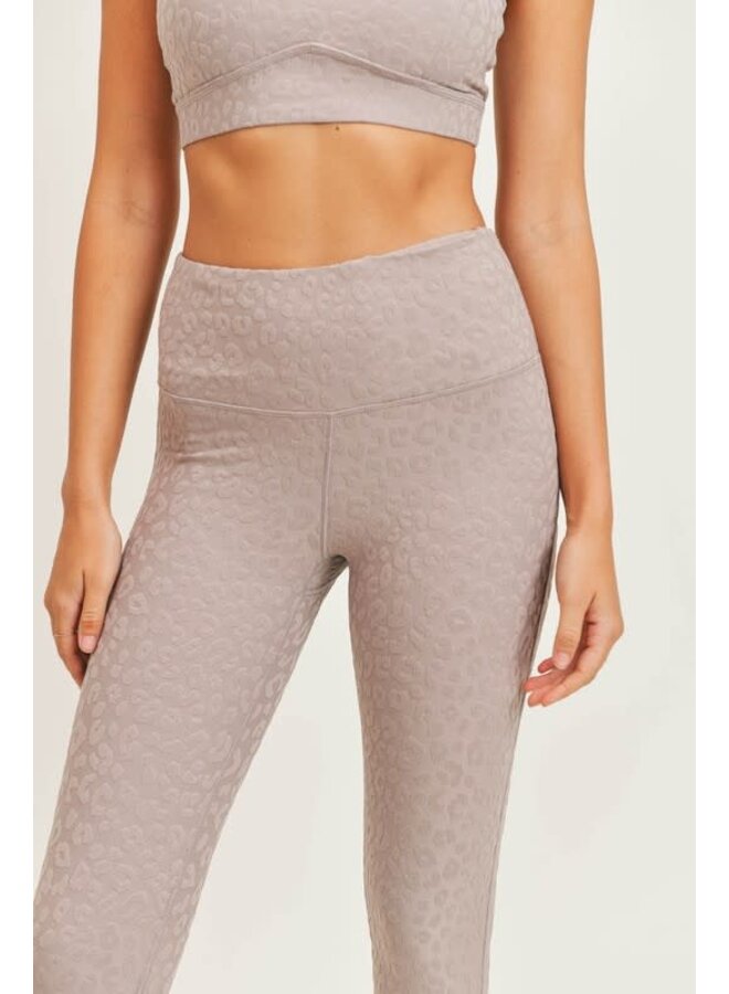 Textured Leggings with Elasticated Waistband