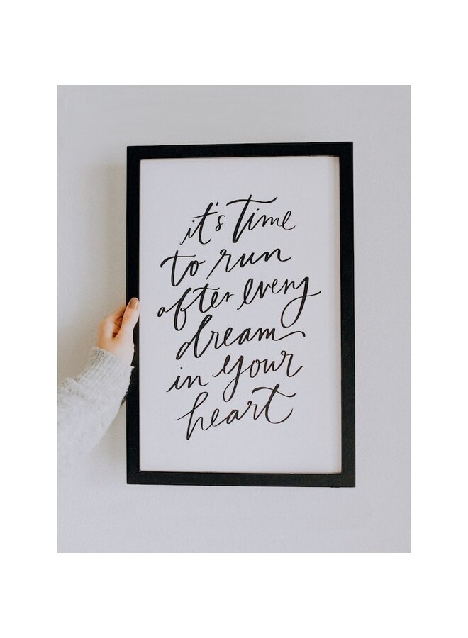 IT'S TIME TO RUN PRINT 11X17
