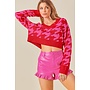 HANNAH HOUNDSTOOTH  SWEATER