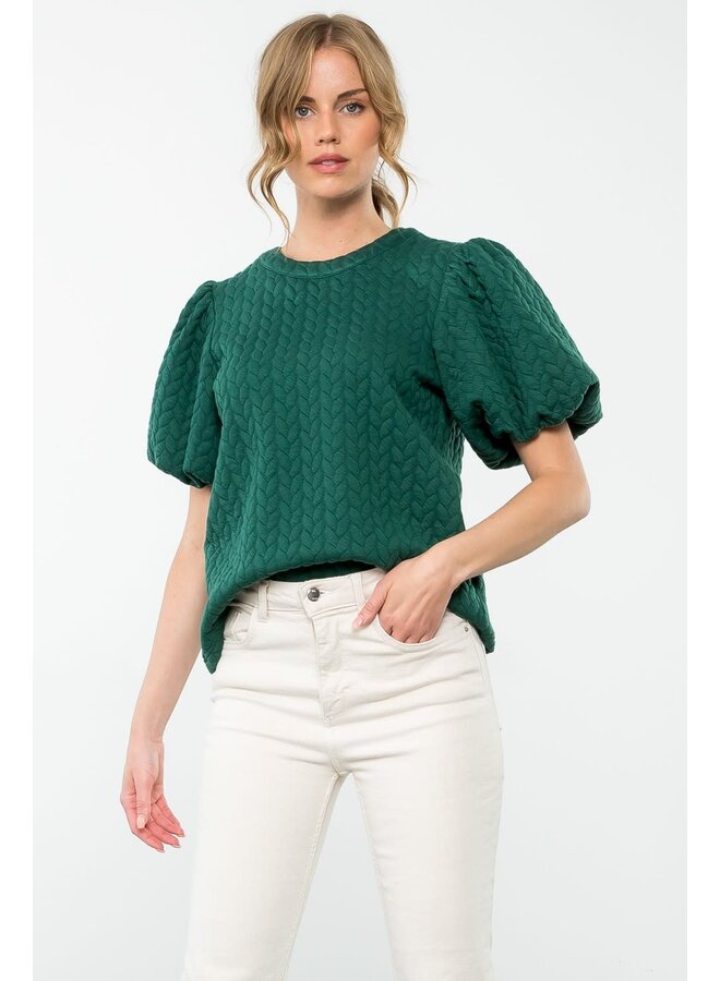 Everly Puffed Sleeve Bamboo Wrap