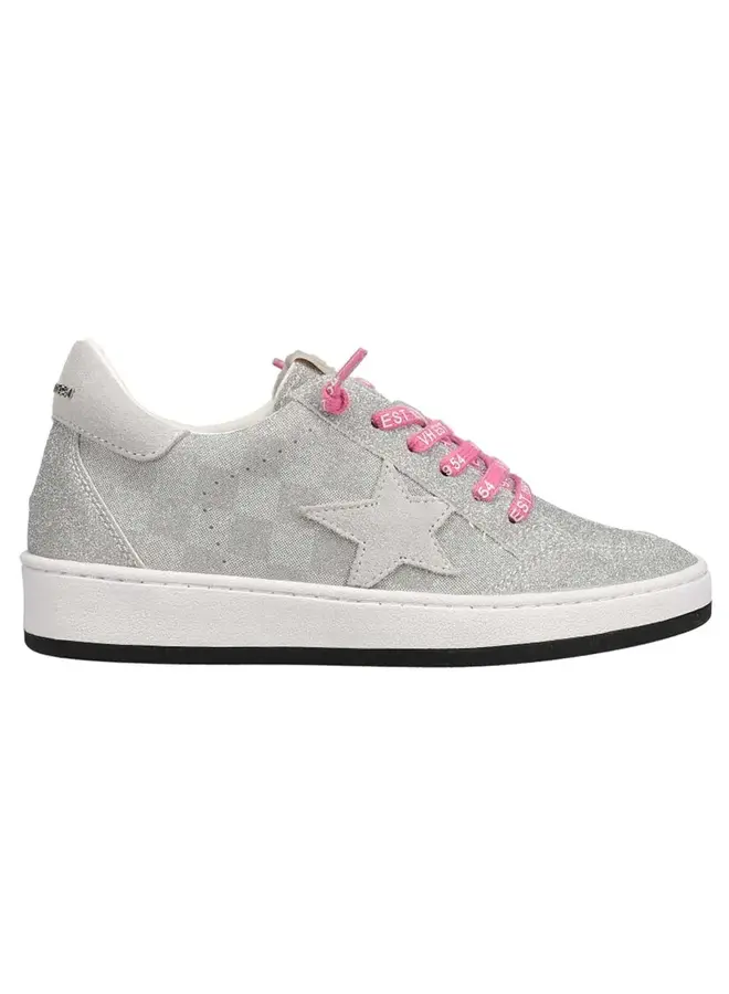 HARLOW SILVER CHECKERED SNEAKER