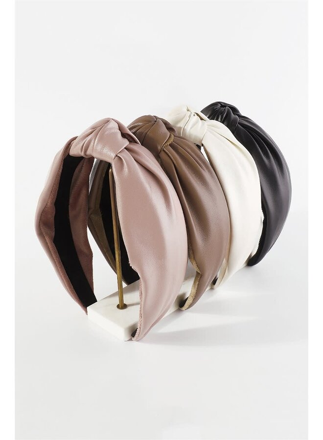 UPTOWN VEGAN LEATHER HEADBAND