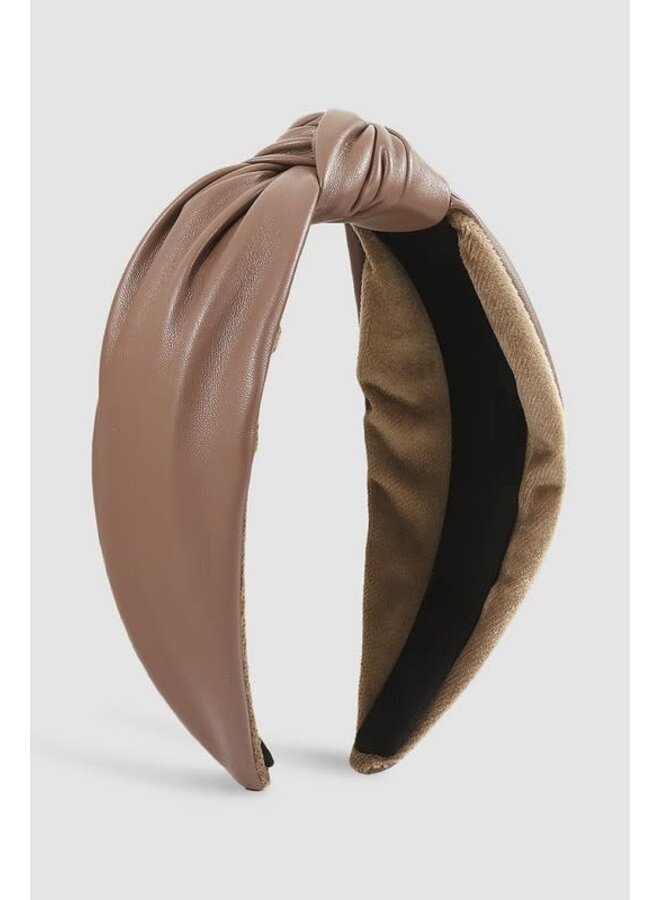 UPTOWN VEGAN LEATHER HEADBAND