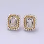 EVERLY PEARL LINED STUD EARRINGS