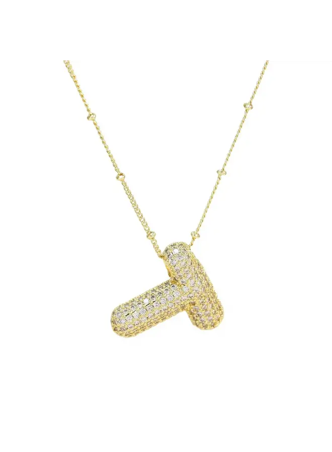 Luxury Delicate and Fat 26 Golden Letter Pendant