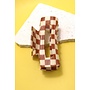 JUMBO CHECKERED HAIR CLAW CLIP