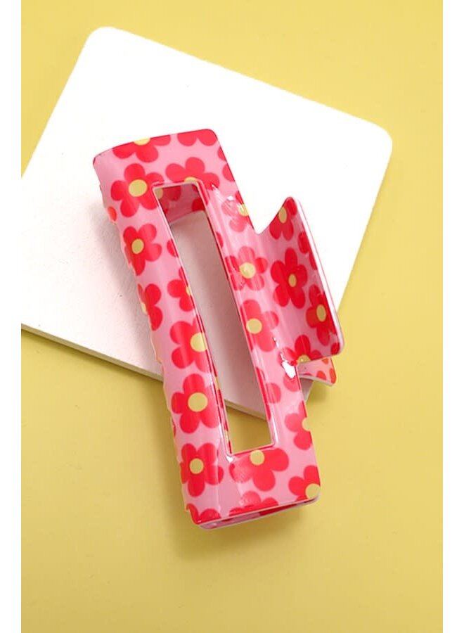 DAISY CLAW CLIP PINK