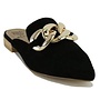 STEVIE SLIDE LOAFER WITH GOLD CHAIN