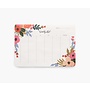 LIVELY FLORAL WEEKLY DESK PAD