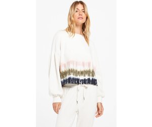 ZSUPPLY SELENE STRIPE TIE DYE PULLOVER The Crowned Bird