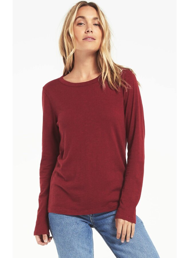 NORAH EVERYDAY BRUSHED TOP