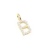 PEARL INITIAL CHARMS - GOLD
