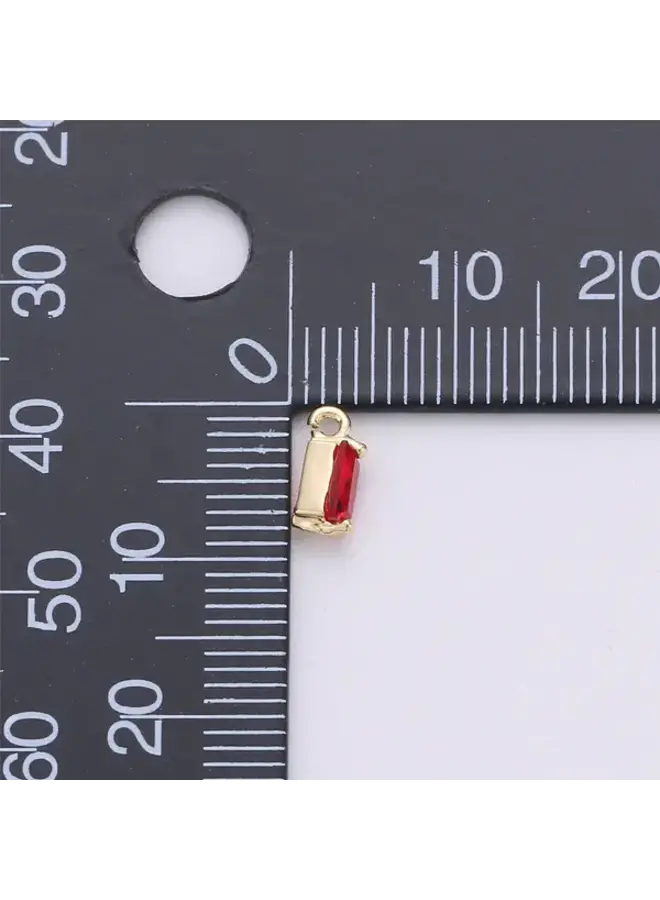 14K CRYSTAL SPACER CHARM