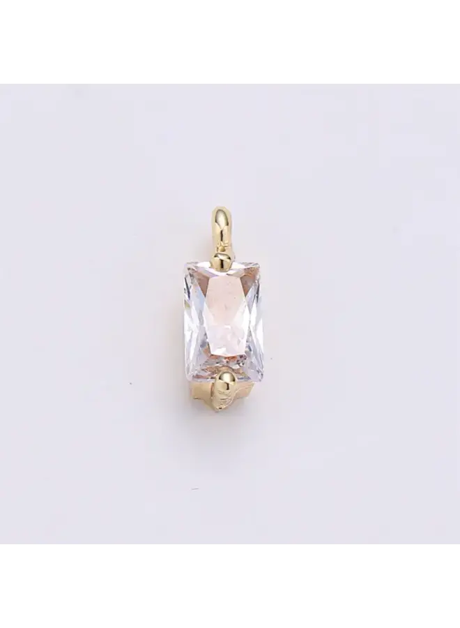 14K CRYSTAL SPACER CHARM