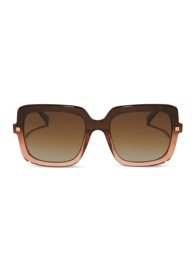 SANDRA - TAUPE OMBRE CRYSTAL + BROWN GRADIENT POLARIZED