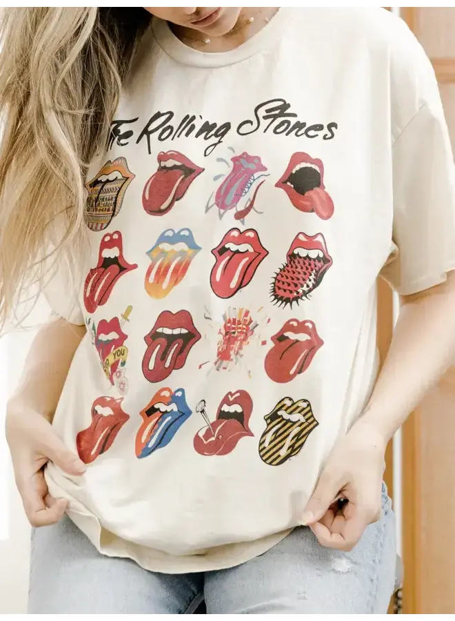 ROLLING STONES OFF-WHITE LICKS OVER TIME TEE