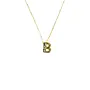 18K GF BUBBLE INITIAL NECKLACE