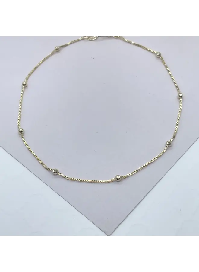 18K GF SANTORINI ANKLET - WATER FRIENDLY