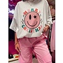 MERRY CHRISTMAS SMILEY FACE GRAPHIC TEE