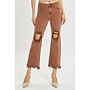 NOVA HIGH RISE STRAIGHT CROP JEANS-ESPRESSO