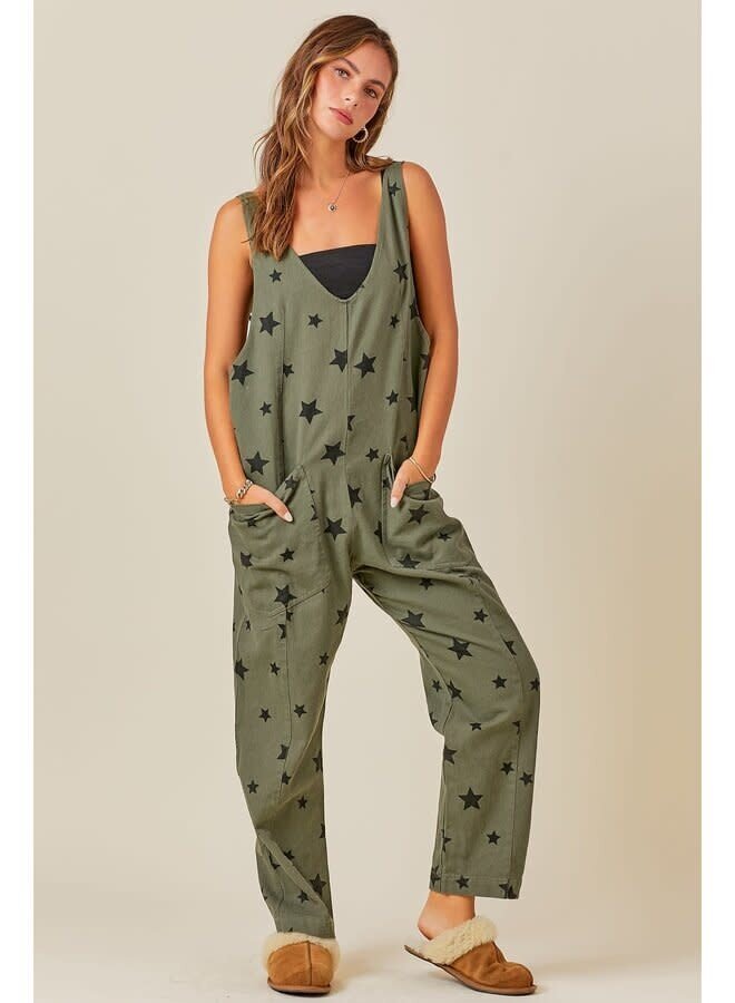 ASTRAL FORREST DENIM JUMPSUIT