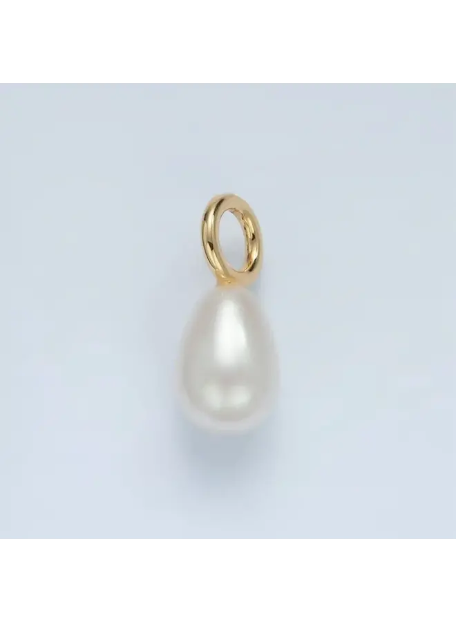 16K GF WHITE FRESH WATER PEARL CHARM