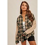 URBAN CASUAL PLAID BUTTON DOWN PINE