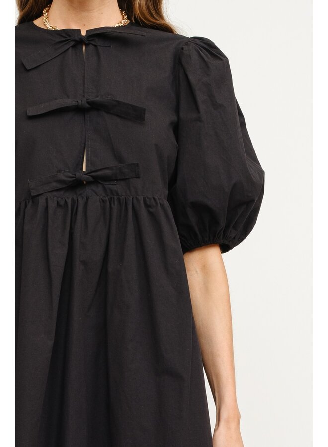 ORION POPLIN BOW DRESS