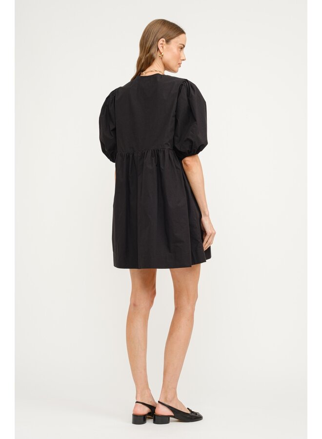 ORION POPLIN BOW DRESS